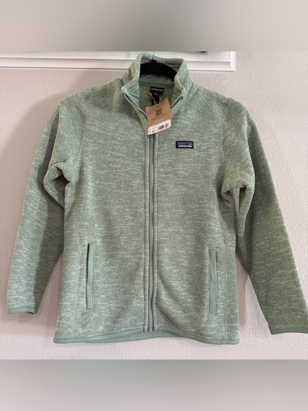 Patagonia Kids Ellwood Green Full-Zip Fleece Jacket
